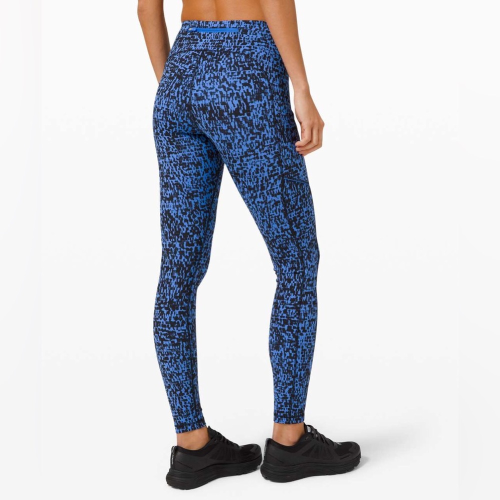 NWOT Lululemon Speed Up Tight 28" leggings Urban Block Wild Bluebell blue size 4